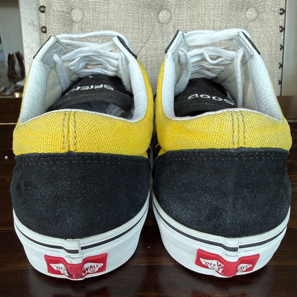 Vans Yellow and Black Low-Top Athletic Sneakers - Picture 9 of 11